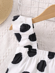 Baby Girls Polka Dot Ruffles Romper Jumpsuit Toddler Clothes
