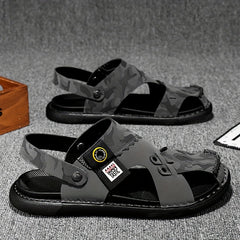 Men's Camo Slip-On Sandals - Anti-Skid Beach Sandals