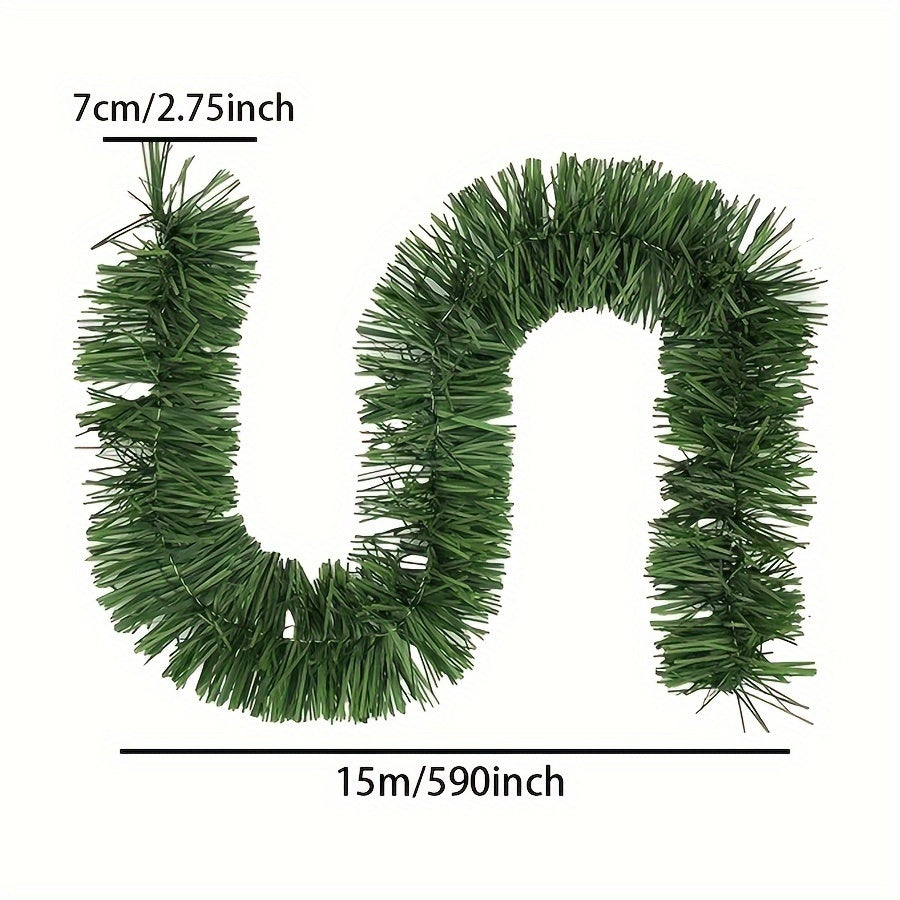 15pcs Artificial Flowers Branch Garland Christmas Tree Decorations