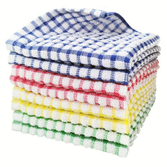 8pcs Scouring Pad Square Dish Cloths Lightweight Quick Drying Cleaning Rag