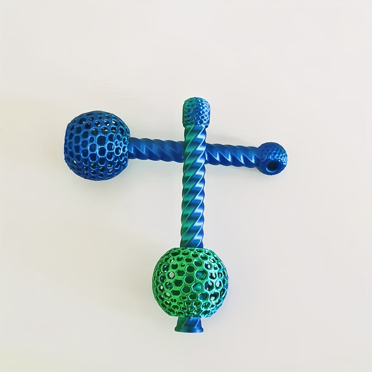 2pcs Gradient Decompression Rotating Mallet Office Adult Toy