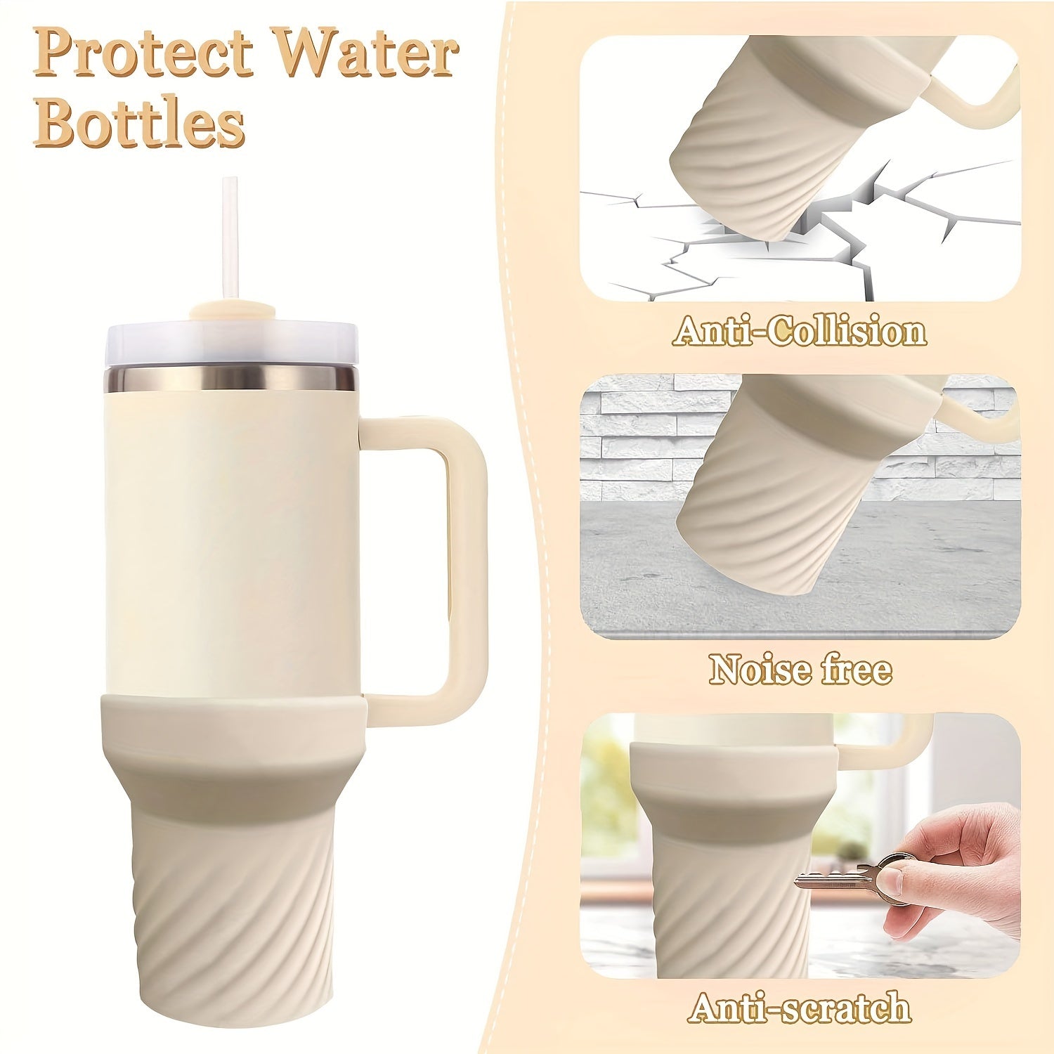 30oz 40oz Cup Protect Sleeve Thicken Silicone Base Cover Cup Accessories