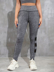 Women's Mesh Stitching Yoga Pants High Waist Butt Lifting Leggings
