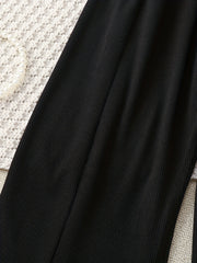 Girls Solid Loose Wide Leg Flare Pants