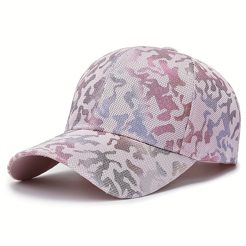 Graffiti Print Baseball Cap Hip Hop Mesh Unisex Dad Hats Lightweight Adjustable