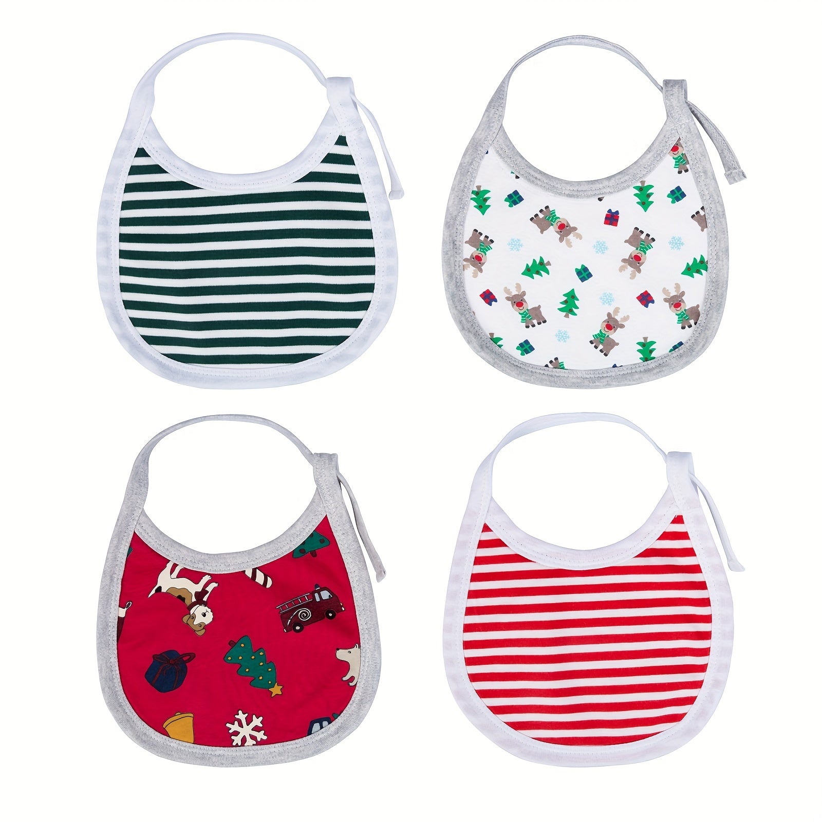 Saliva Towel Print U-shaped Bib Baby Kids Eating Anti-spitting Milk Towel Bib