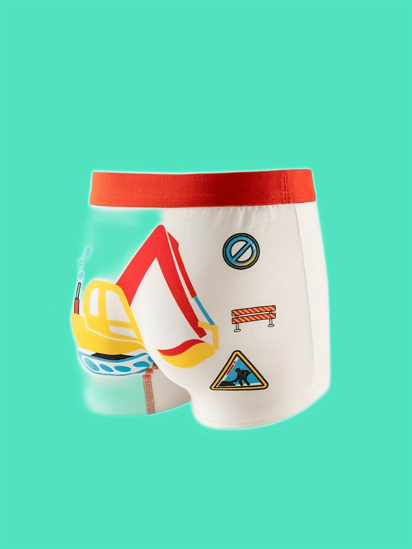 4pcs Boys Cartoon Print Boxer Briefs Underwear