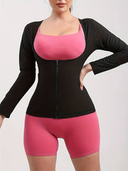 Women's Slimming Long Sleeve Sweat Top Sauna Shirt