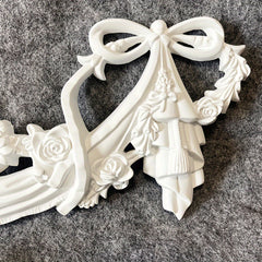 1pc PU Decorative Corner Flower Carved Living Room Ceiling Lamp Panel
