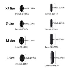 300pcs Oval Silicon Fishing Bobber with Line Resistance