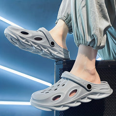 Men's Slip On Clog Sandals Breathable Outdoor Walking Slippers