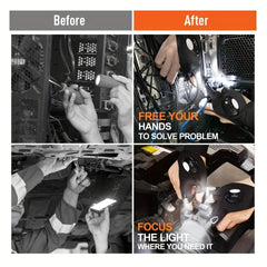 LED Flashlight Gloves for Camping Night Fishing