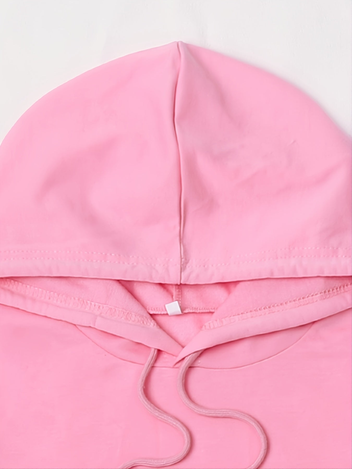Women's Retro Solid Drawstring Hooded Loose Hoodie