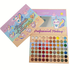 Anime Rainbow Cat Eyeshadow Palette - 70 Colors