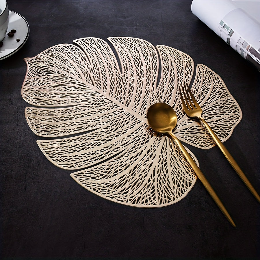 PVC Lace Bronzing Placemat Set Home Decor