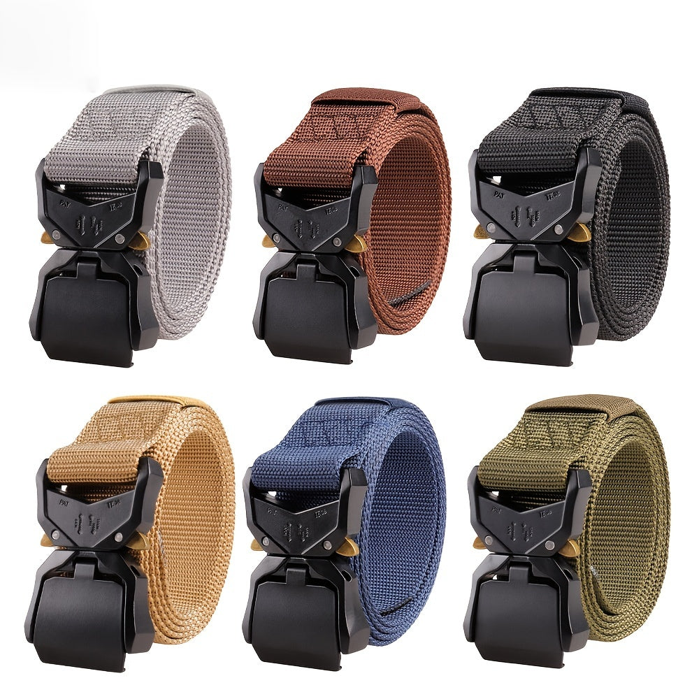 Men's Tactical Belt Quick Release Military Hiking Outdoor