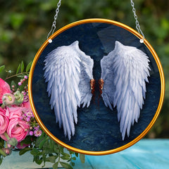 Angel Wings Dyed Acrylic Hanging Window Christmas Gift