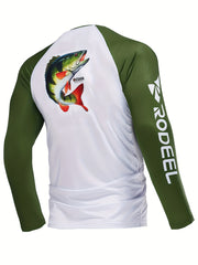 Men's UPF 50 Sun Protection Raglan Shirt for Fishing & Hiking
