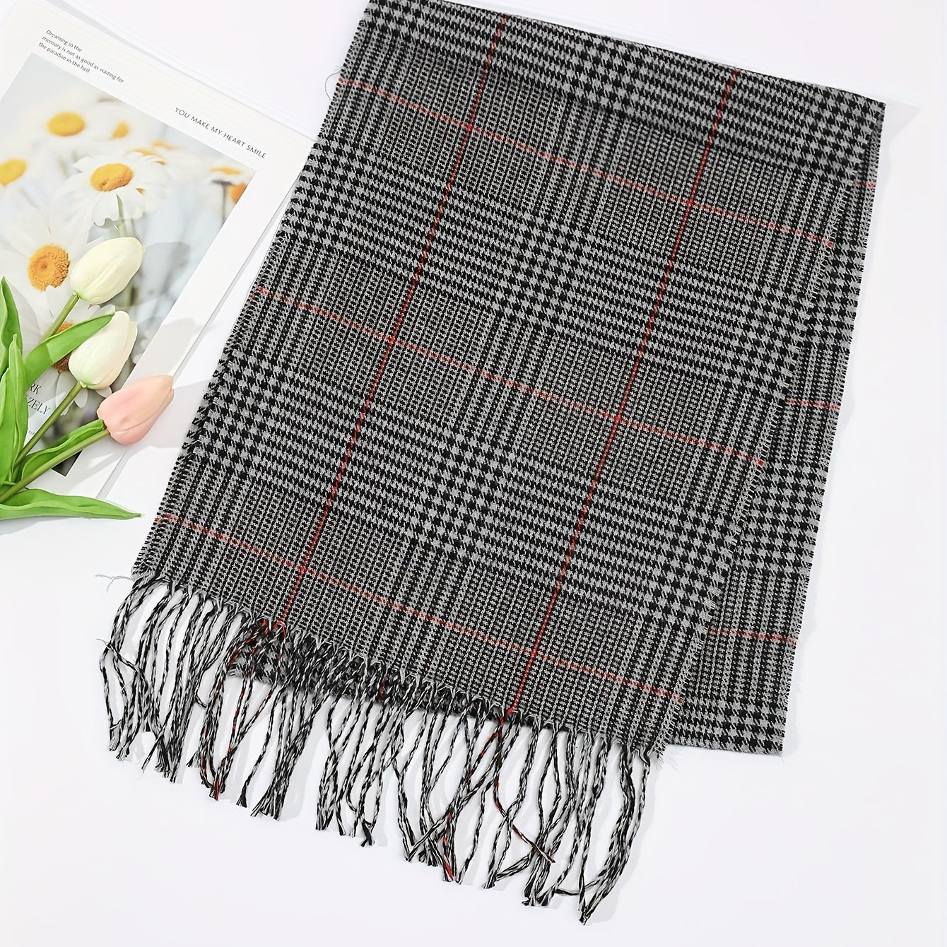 Plaid Men's Casual Scarf