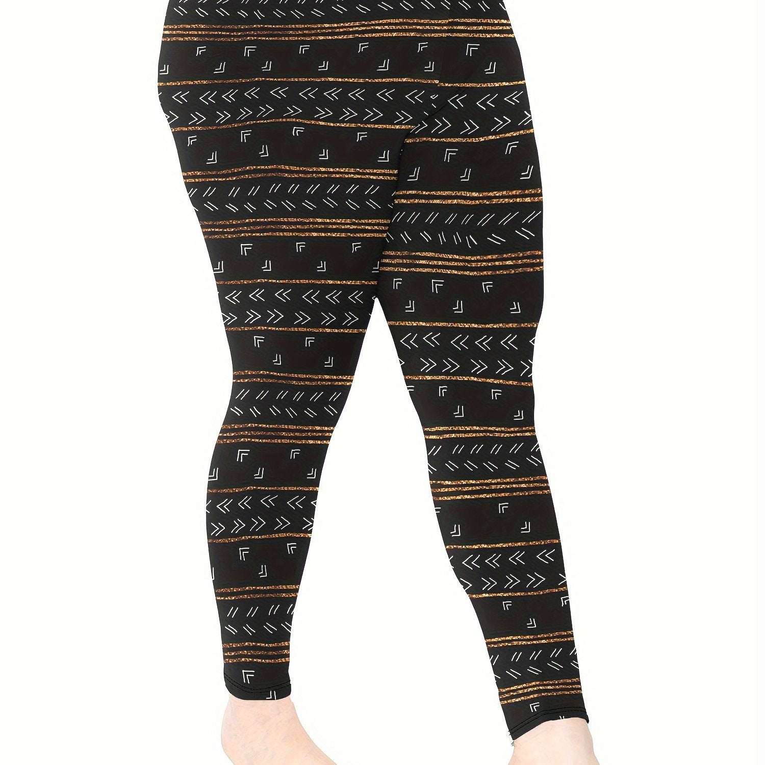 Geometric Print High Rise Leggings