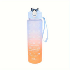 900ml Gradient Water Bottle Leakproof Flip Top Cup Fitness Travel