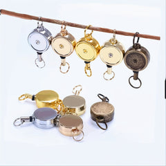 Retractable Keychain Zinc Alloy Telescopic Holder