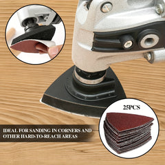 27pcs Swing Tool Detail Sand Pad Kit for Wood Plaster Surface Polishing