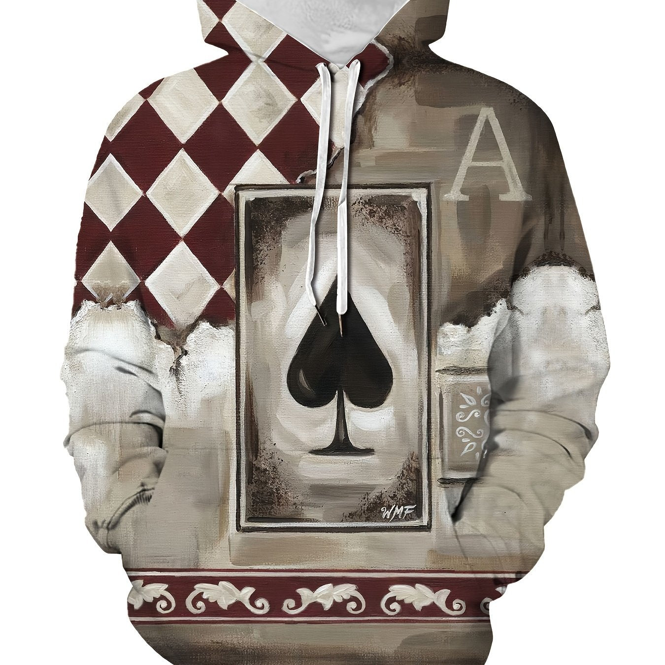 3D Print Hoodie Men's Casual Pullover Sweatshirt
