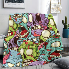 Little Ghost Print Blanket for Winter Indoor Outdoor Use