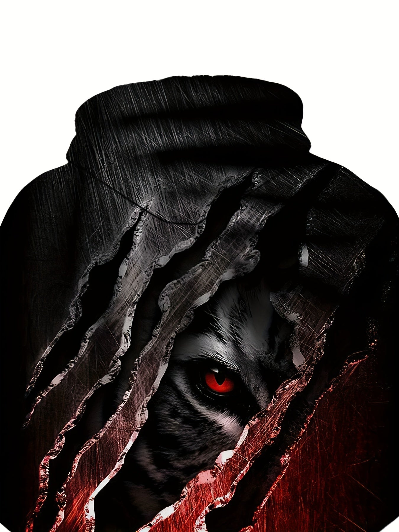 Men's Animal 3D Print Hooded Sweatshirt Sports Hoodie