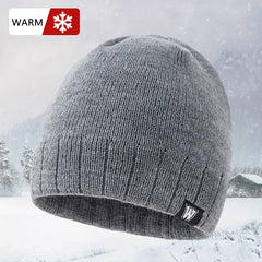 Knitted Hat Winter Warm Beanie Hat Outdoor Coldproof Pullover Hat