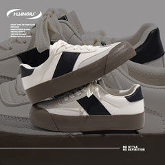 HUANQIU Women's Breathable Low Sneakers Retro Casual Shoes