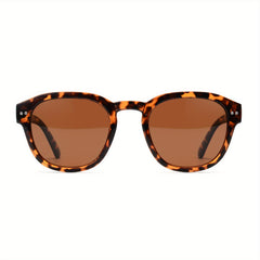 Retro Round Polarized Sunglasses For Men UV400 Protection