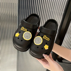 Thick Sole Slides Sandals Shock Absorption Soft Comfortable Slippers
