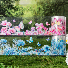 Flower PET Tape 2m Light Landscape Journal Material Sticker