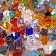 300 90pcs 4mm Bicone Loose Crystal Beads Jewelry Making Accessories