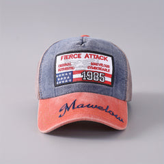 US Flag Embroidered Print Adjustable Baseball Cap for Outdoor Sport