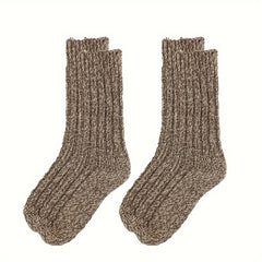 Men's Cartoon Crew Socks Thermal Wool Blend Comfy Casual Unisex