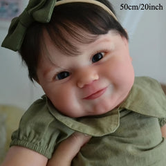 BZDOLL Reborn Youngsters Girl Doll in Light Beige with Vein Maddie Alive Bebe Pr