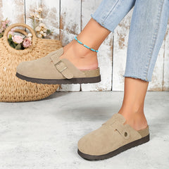 Round Toe Flat Sports Sandals Non Slip Heighten Slides