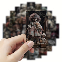50pcs Cartoon Ghost Dolls Graffiti Stickers Waterproof PVC Game Stickers