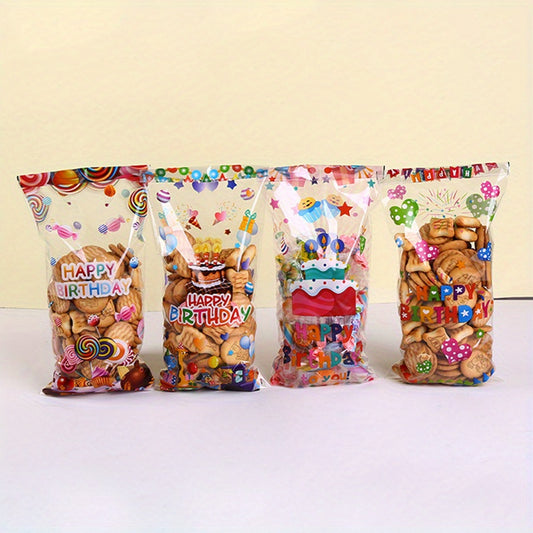 50pcs Birthday Party Candy Bag Cookie Bag Small Gift Decoration Party