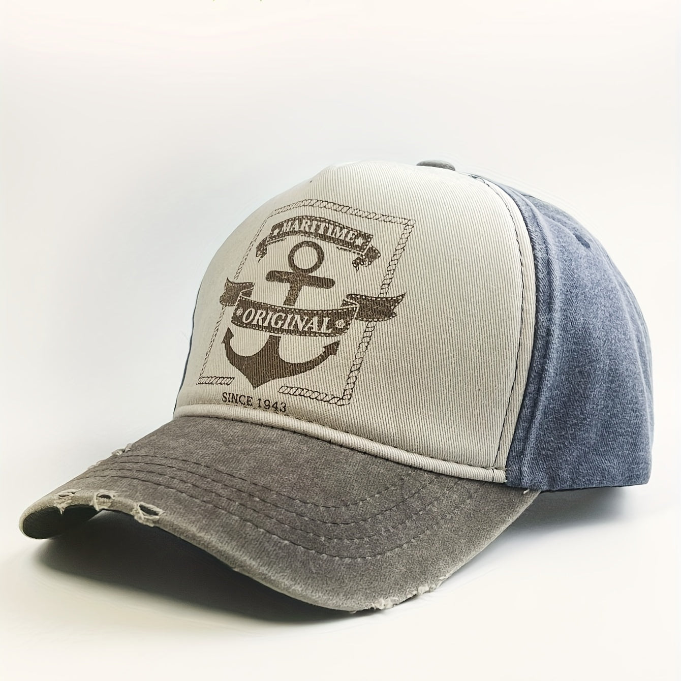 Outdoor Denim Printed Sunshade Baseball Cap