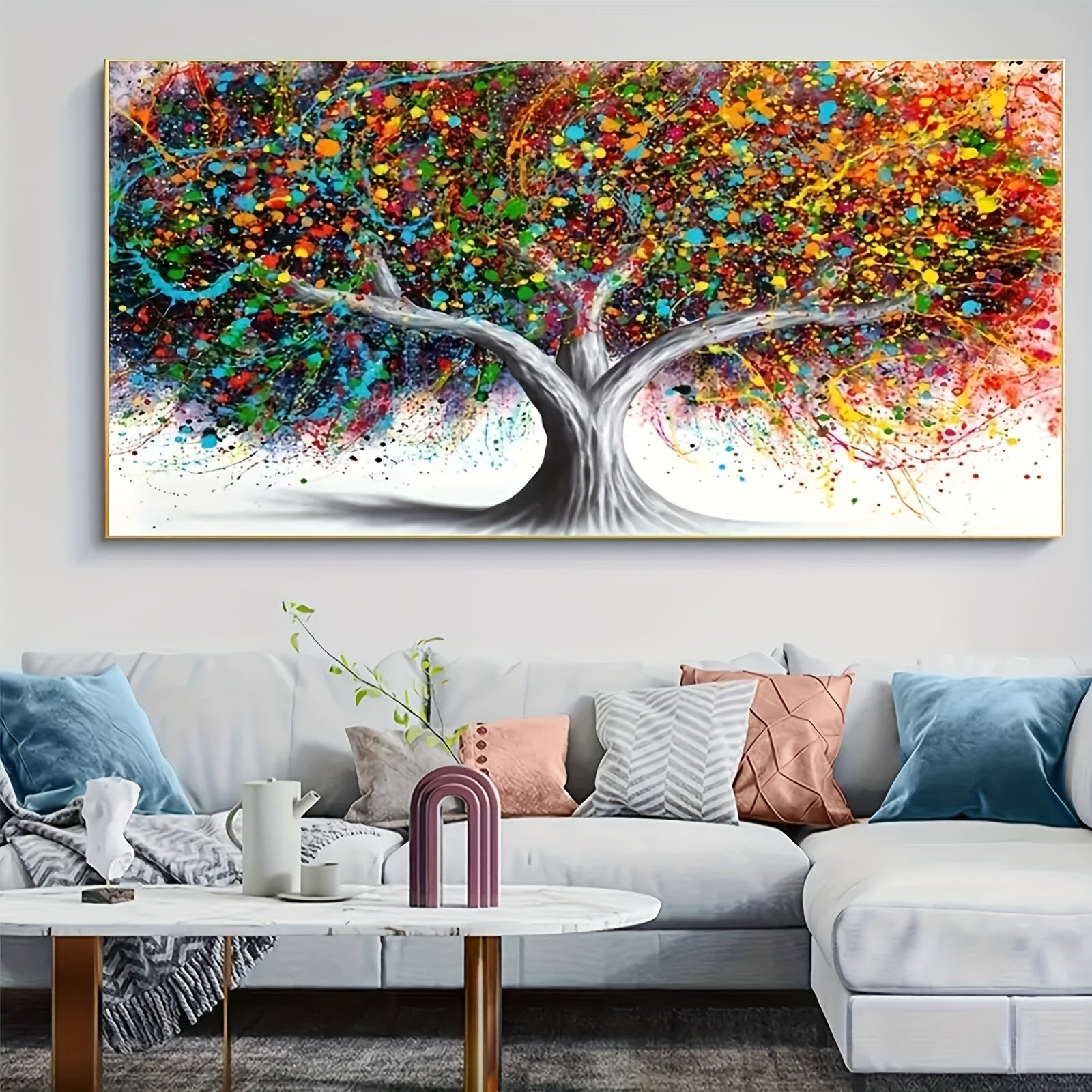 5D Artificial Diamond Art Painting Tree Rhinestones Kit
