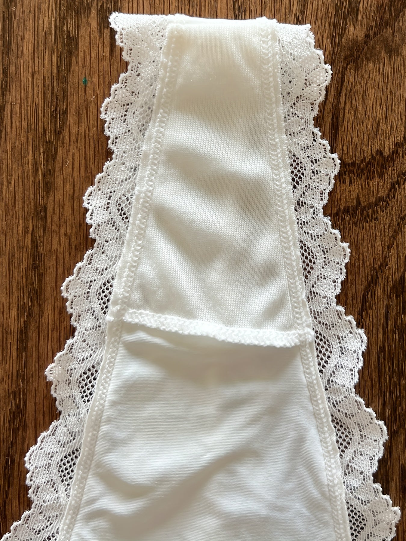 Lace Trim Thongs with Ring Links Sexy Intimate Panties