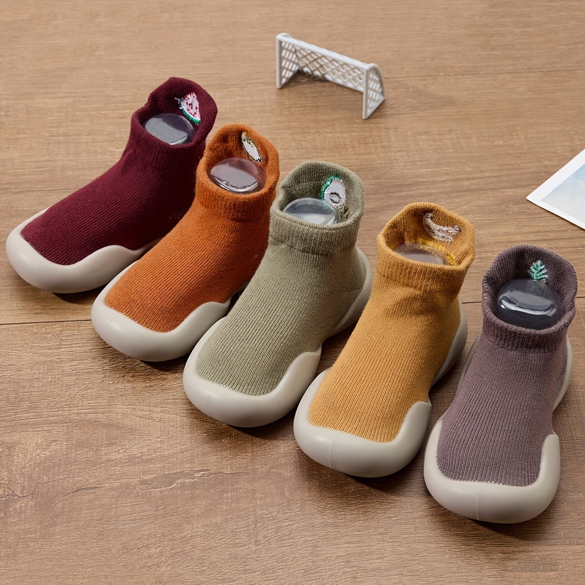 Baby Girls Fruit Slip On Sock Shoes Non Slip Walking Shoes