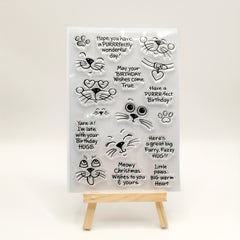 Cat Vocabulary Cartoon DIY Painting Stamp