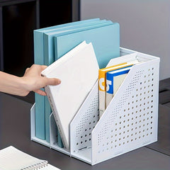 Desktop Storage Rack for Office Supplies and Literature Display