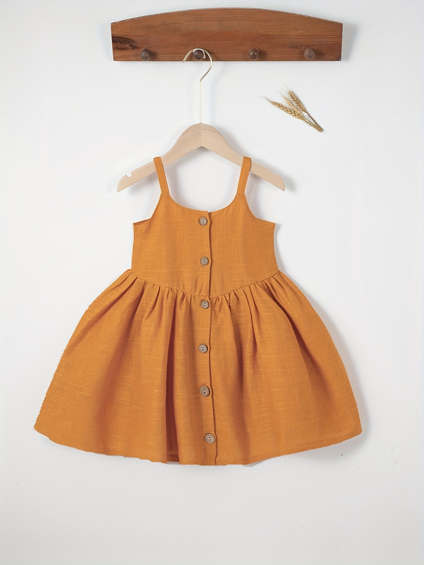 Toddler Baby Girls Cotton Cami Dress Summer Pleated Dress