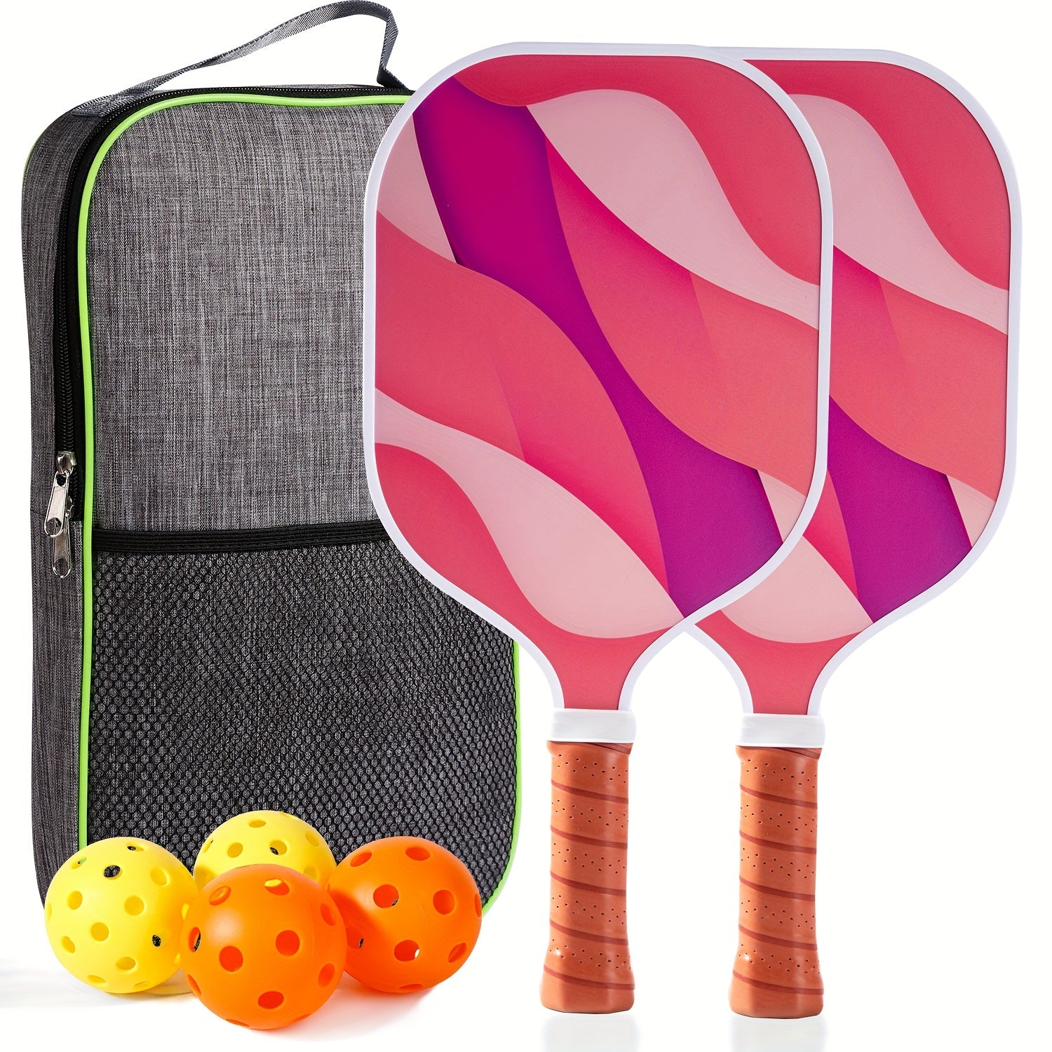 Shollar Graphite Fiberglass Pickleball Paddle Set
